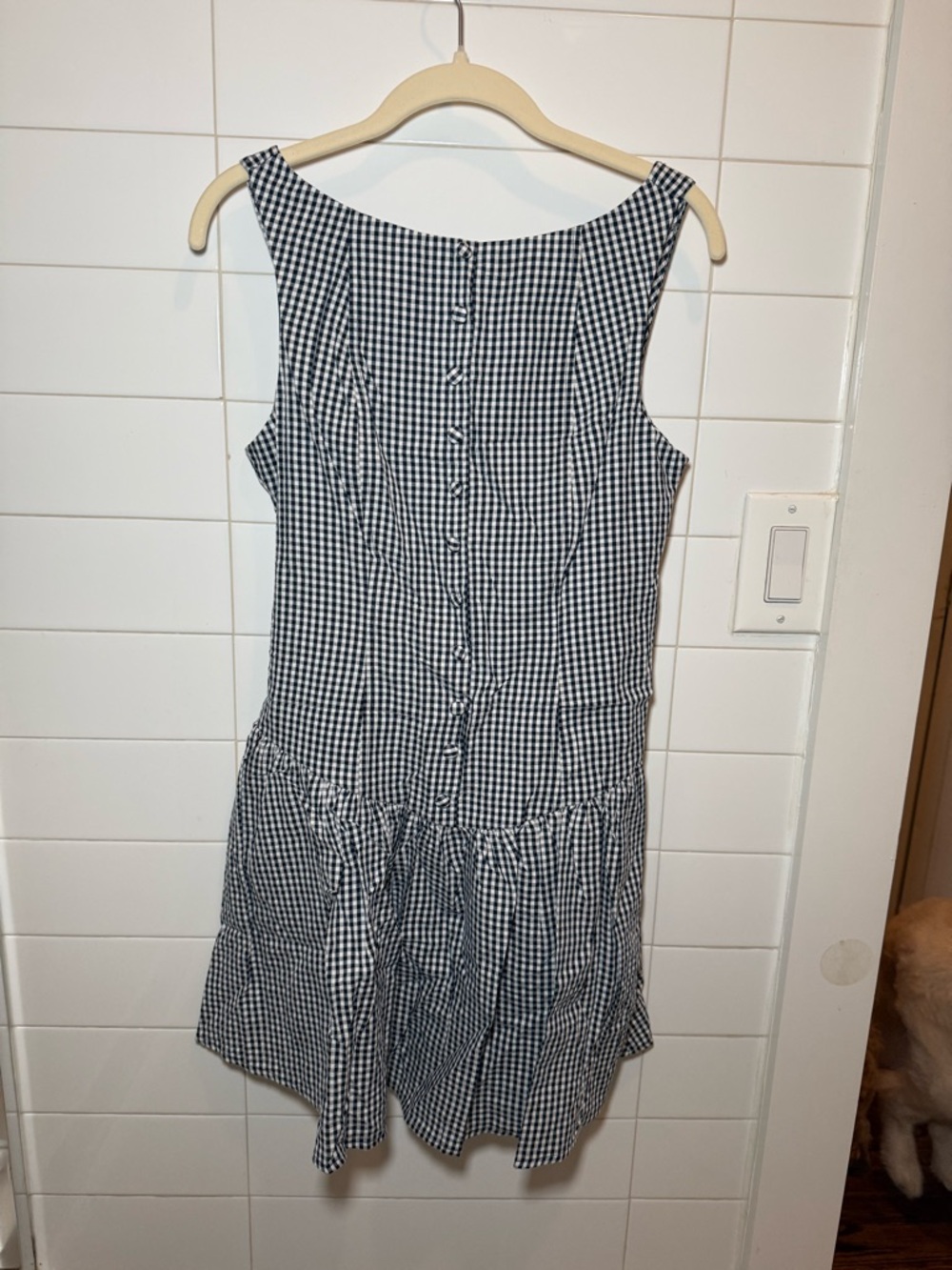 wild fable Black and White Gingham Mini Dress